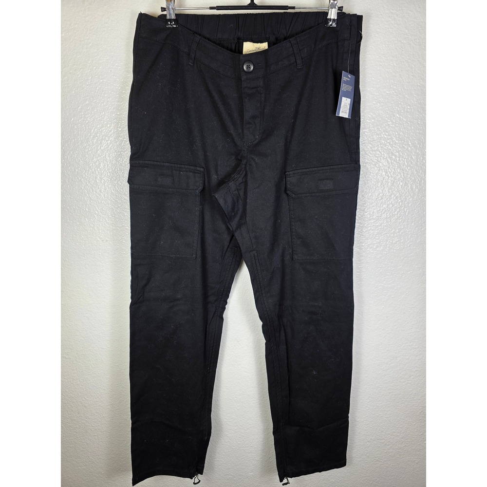 Universal Thread Womens Black Cargo Pants Side Zip Bungee Hem Size 16